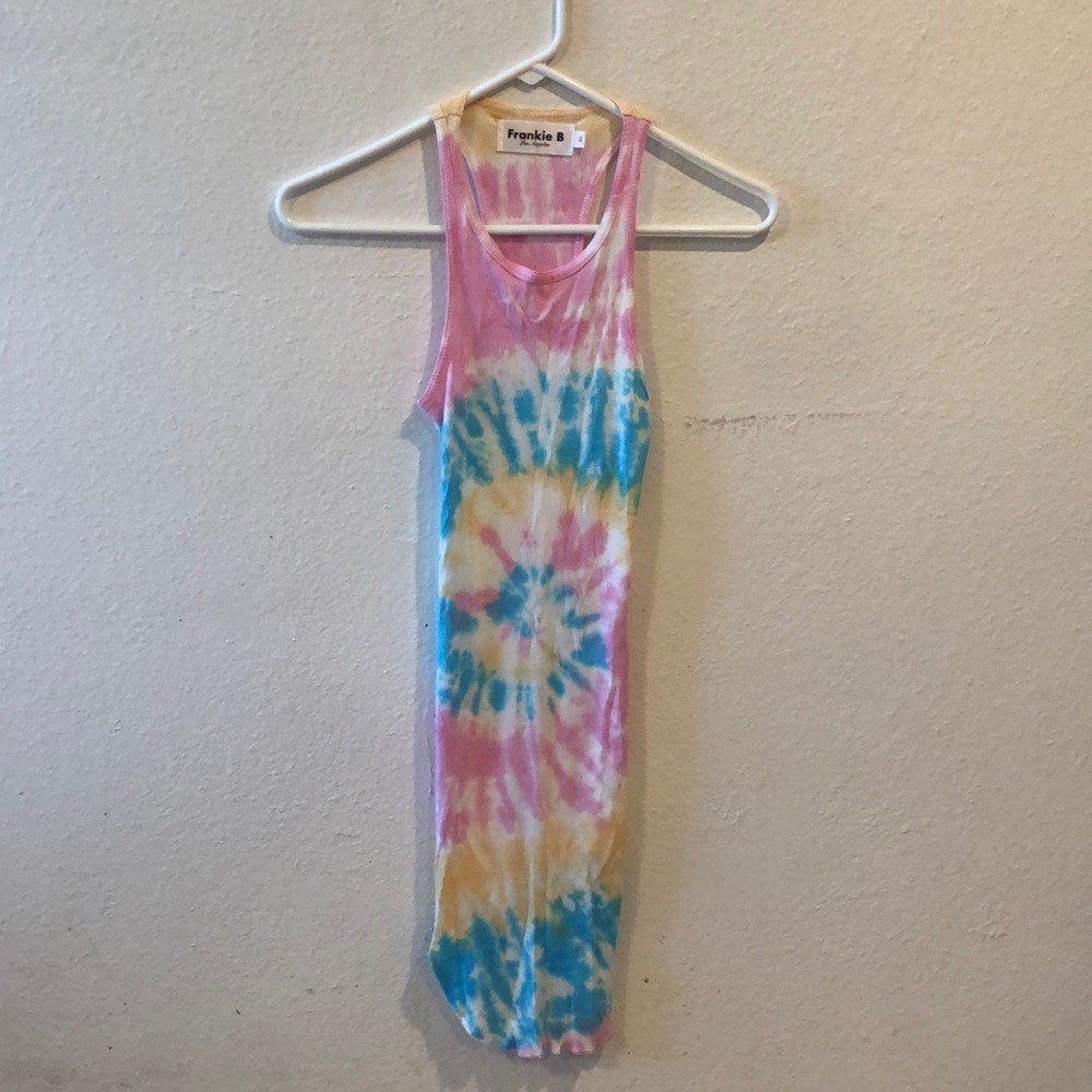Frankie B tie-dye mini dress